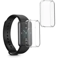 Kwmobile : lot de 2 coques en silicone pour HONOR Band 9 - Coques de protection intégrales en silicone - Transparentes