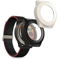Kwmobile - Coque en verre double pour Amazfit Cheetah / Amazfit Cheetah Pro - Kit de coques en verre pour tracker d'activité - Noir et blanc