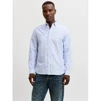 Jack & Jones Chemise 'JPRBLUHARVEY' bleu marine / bleu clair / blanc