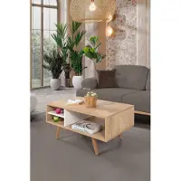 Skye Decor , Table gigogne de haute qualité (3 pièces) - Chêne saphir, 100% mélaminé