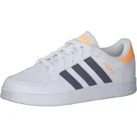 Adidas GW2889 BREAKNET K - Chaussures de sport pour enfants, blanc, bleu marine, jaune, taille 31