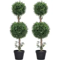 OEM Ensemble de buis artificiel comprenant 2 fleurs artificielles résistantes aux UV, de 92 cm de hauteur