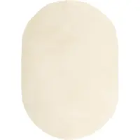 Syfax Tapis Shaggy à poils longs NAVARRA crème 300x200 cm polyester
