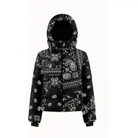 Poivre Blanc CHLOE - Veste de ski pour femmes, motif Paisley, noire