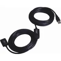 PremiumCord Câble d'extension USB 2.0 - Câble d'extension de signal mâle à femelle - 15m - noir