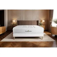 ROYAL PALACE Matelas Windsor 120x190 cm, mousse à mémoire de forme et ressorts ensachés, degré de fermeté 2, hauteur : 26 cm, 5 zones de confort