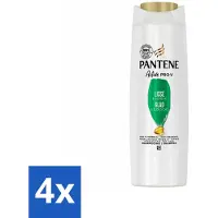 Pantene - Shampooing - Lisse & Soyeux - Nourrit et fortifie - Pour les cheveux crépus - 225 ml - Pack avantage - 4 pièces