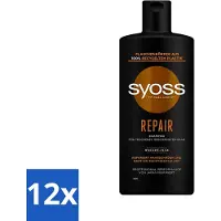 Syoss Repair Shampoo - Shampooing - Recovery - 440 ml - Advantage pack - 12 pieces