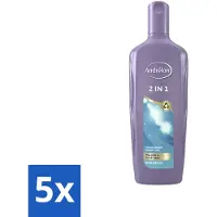 Unilever Shampooing Andrélon 2 en 1 - Nettoie et nourrit - 300 ml - Pack avantage - 5 pièces
