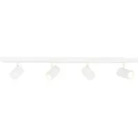 LEDVION Spot LED Plafond Blanc 4 spot douille GU10