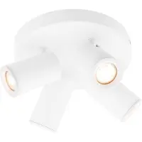 LEDVION Spot LED Plafond Smart Blanc 4 spot Carre GU10 4.9W RGB+CCT