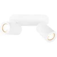 LEDVION Spot LED Plafond Smart Blanc 2 spot GU10 4.9W RGB+CCT