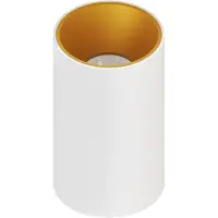 LEDVION spot LED en saillie blanc rond douille GU10 sans ampoule dimmable