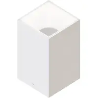 LEDVION spot LED en saillie blanc carre douille GU10 sans ampoule dimmable