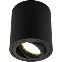 LEDVION spot LED en saillie noir rond 3W blanc neutre dimmable