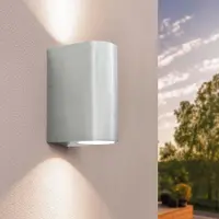 LEDVION Lampe murale , indice de protection IP54, 35W, sans ampoule GU10, gradable, 220-240V
