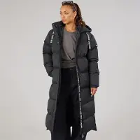 L'amore Couture Manteau doudoune long Imperméable Bloomingdale Femme Noir