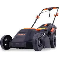 FUXTEC Tondeuse à gazon électrique avec câble FX-RME38 - 12Kg | Largeur de coupe de 380mm | Bac de ramassage de 40L | Puissance de 1600Watt | Entraînement de 220V