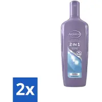 Unilever Shampooing Andrélon 2 en 1 pour un lavage rapide et efficace - Pack avantage - 2 pièces