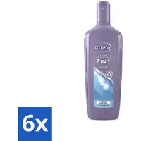 Unilever Shampooing Andrélon 2 en 1 pour un lavage rapide et efficace - Pack avantage - 6 pièces