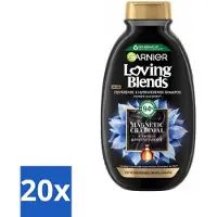 Garnier Shampooing magnétique au charbon Loving Blends 300 ml - Pack avantage - 20 pièces
