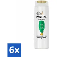 Pantene - Shampooing - Lisse & Soyeux - Nourrit et fortifie - Pour les cheveux crépus - 225 ml - Pack avantage - 6 pièces