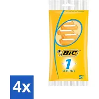 BIC - Lames de rasoir - Sensitive - Lame simple - Lames jetables - 5 lames de rasoir - Pack avantage - 4 pièces
