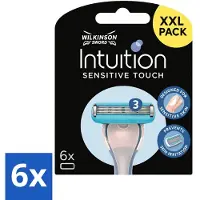 Wilkinson Recharges de lames de rasoir Intuition Sensitive Touch avec gel traitant - 6 lames - pack avantage - 6 pièces