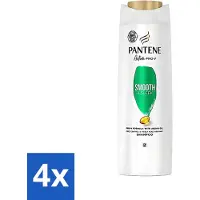Pantene - Shampooing - Smooth & Silky - Pour des cheveux lisses et soyeux - 400 ml - Pack avantage - 4 pièces