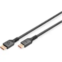 Digitus Câble d'affichage DisplayPort 16K, version 2.1, 2 mètres, 80 Gbit/s, noir