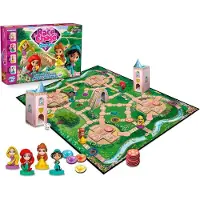 Fournier Shuffle Modern Classic Race N Chase Jeu de plateau pour enfant de princesse. Jeu de société Rosa Rosa One Size