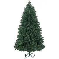StarTech.com Arbre de Noël artificiel - 180 cm - Sapin - 1061 branches - Support en acier pliable - Dense et volumineux - Vert