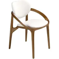 ANGEL CERDA SL Chaise avec revêtement en tissu, couleur blanc cassé, modèle 4254