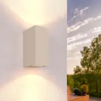 LEDVION applique extérieure Cube Beige beige GU10