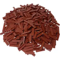 LEGO 1x4 Carreaux Marron Rouge - 2431 NOUVEAU Quantité 50x
