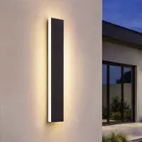 LEDVION Applique murale extérieure LED longue Villa Ip65 12W blanc chaud