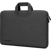 Wozinsky Sacoche pour ordinateur portable WNT-15B 15,6 pouces en néoprène avec poignée rétractable - noire (15.60"), Sac pour notebook, Noir