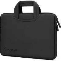 Wozinsky Sacoche pour ordinateur portable WNT-11B 10-11 pouces avec poignée rétractable, en néoprène - noire (11"), Sac pour notebook, Noir
