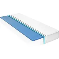 OEM Matelas en mousse 140 x 200 cm, blanc, épaisseur 18 cm