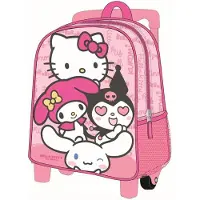 Cerda Hello Kitty Valise à roulettes 3D Hello Kitty et ses amis, 30 cm