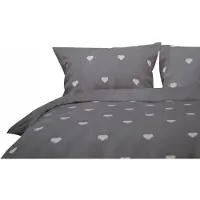 Smukee Ensemble de literie Satiné Microfibre Double Face 220x200cm