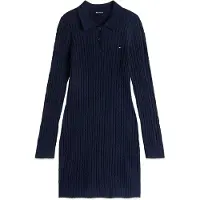 Tommy Hilfiger Robes en maille marine / blanc