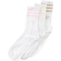Adidas Originals Chaussettes '3 STRIPES CREW SOCKS 3' chamois / brocart / rose / blanc