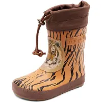 Bisgaard Bottes en caoutchouc caramel / brun foncé / noir / blanc