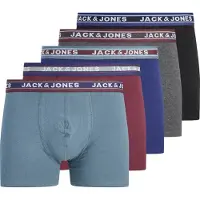 Jack & Jones Boxers 'JACOLIVER' saphir / gris chiné / bourgogne / noir