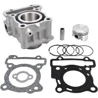 Airsal Yamaha N-max 125cc 21> 52 Mm Cylinder Argenté