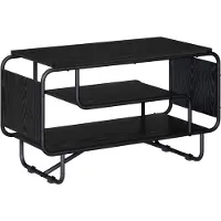 vidaXL Support TV 80 x 36 x 45 cm, noir, imitation chêne, matériau composite bois