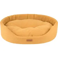 Amiplay Panier à chien ovale MONTEGO moutarde/moutarde taille S, M, L, XL, XXL Taille : M - 52x44x14 cm