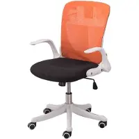 OEM Chaise de bureau ergonomique avec rembourrage en maille respirante, dossier moyen, dossier et accoudoirs rabattables.