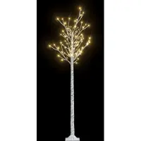 Syfax Arbre de Noël avec 200 LED, 1,8 mètre, lumière blanche chaude, pour intérieur et extérieur